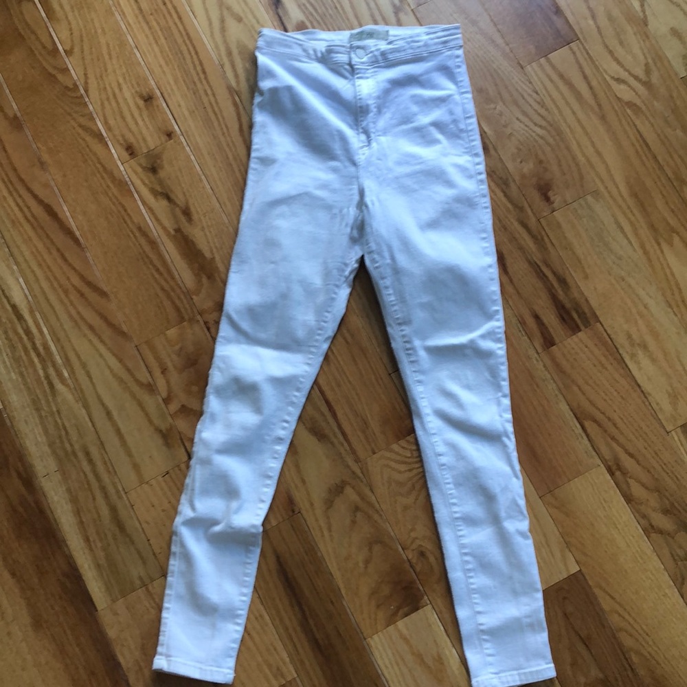 Top shop Joni white stretch jeans